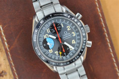 omega speedmaster triple calendar|omega speedmaster mk40 triple date.